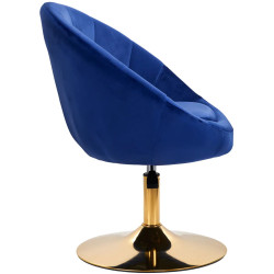 Кресло 4Rico QS-BL12G 148145 Velvet (Dark Blue/Gold) Thumb