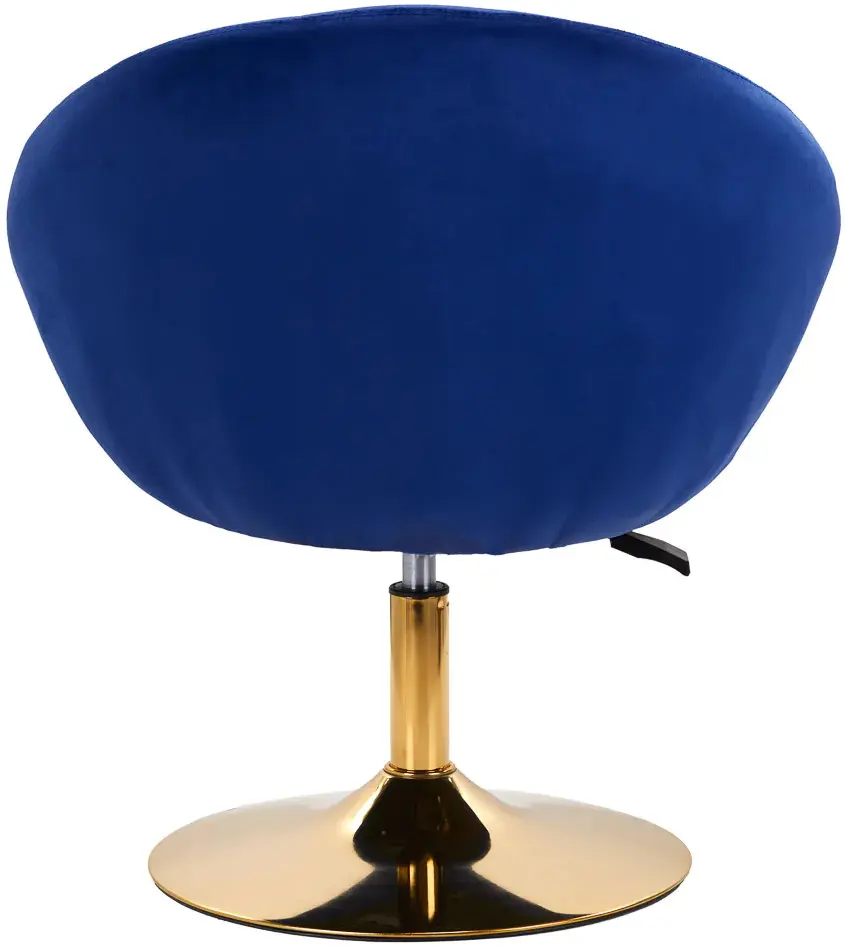 Кресло 4Rico QS-BL12G 148145 Velvet (Dark Blue/Gold)