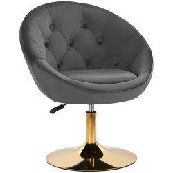 Fotoliu 4Rico QS-BL12G 148146 Velvet (Dark Gray/Gold) Thumb