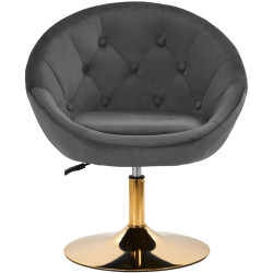 Fotoliu 4Rico QS-BL12G 148146 Velvet (Dark Gray/Gold) Thumb