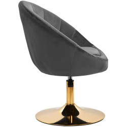 Fotoliu 4Rico QS-BL12G 148146 Velvet (Dark Gray/Gold) Thumb