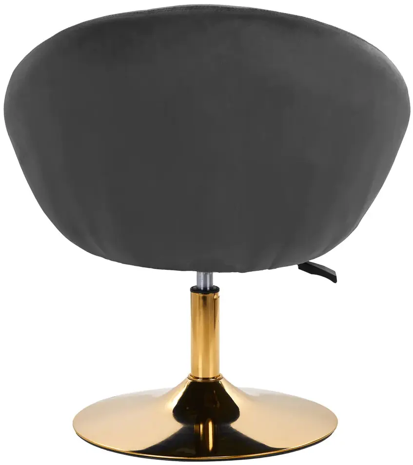 Fotoliu 4Rico QS-BL12G 148146 Velvet (Dark Gray/Gold)