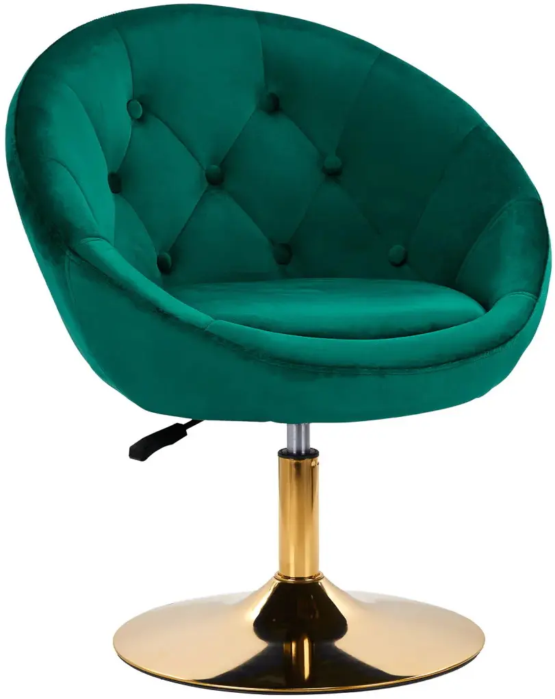 Кресло 4Rico QS-BL12G 148147 Velvet (Green/Gold)