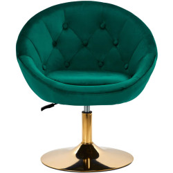 Кресло 4Rico QS-BL12G 148147 Velvet (Green/Gold) Thumb