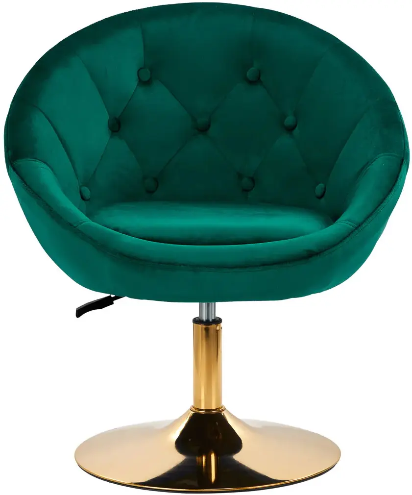 Кресло 4Rico QS-BL12G 148147 Velvet (Green/Gold)