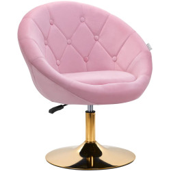 Fotoliu 4Rico QS-BL12G 151019 Velvet (Pink/Gold) Thumb