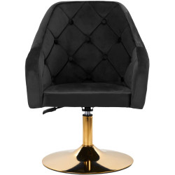 Fotoliu 4Rico QS-BL14G 148148 Velvet (Black/Gold) Thumb