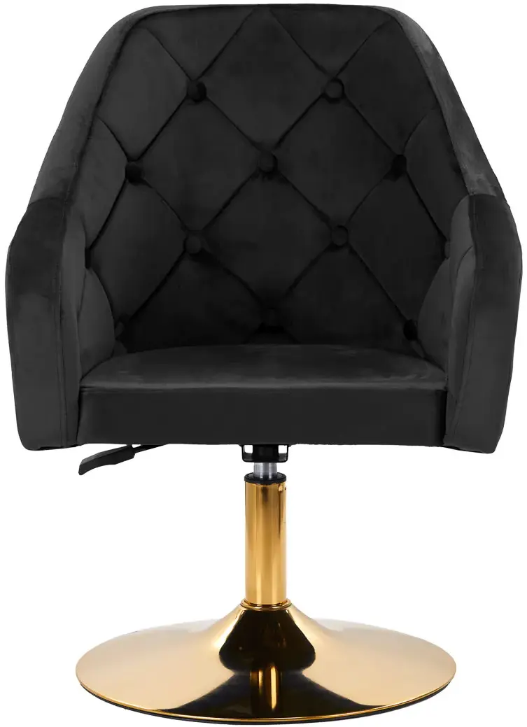 Fotoliu 4Rico QS-BL14G 148148 Velvet (Black/Gold)