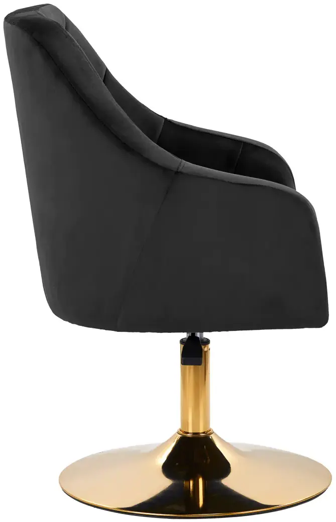 Fotoliu 4Rico QS-BL14G 148148 Velvet (Black/Gold)