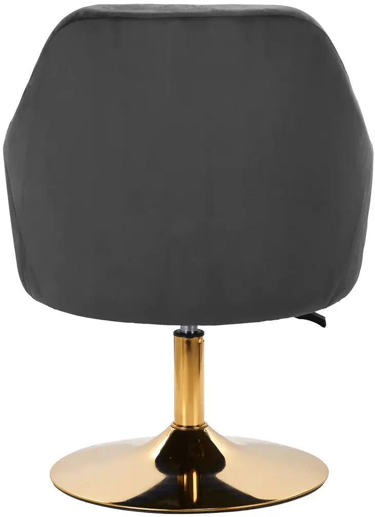 Fotoliu 4Rico QS-BL14G 148152 Velvet (Dark Gray/Gold)