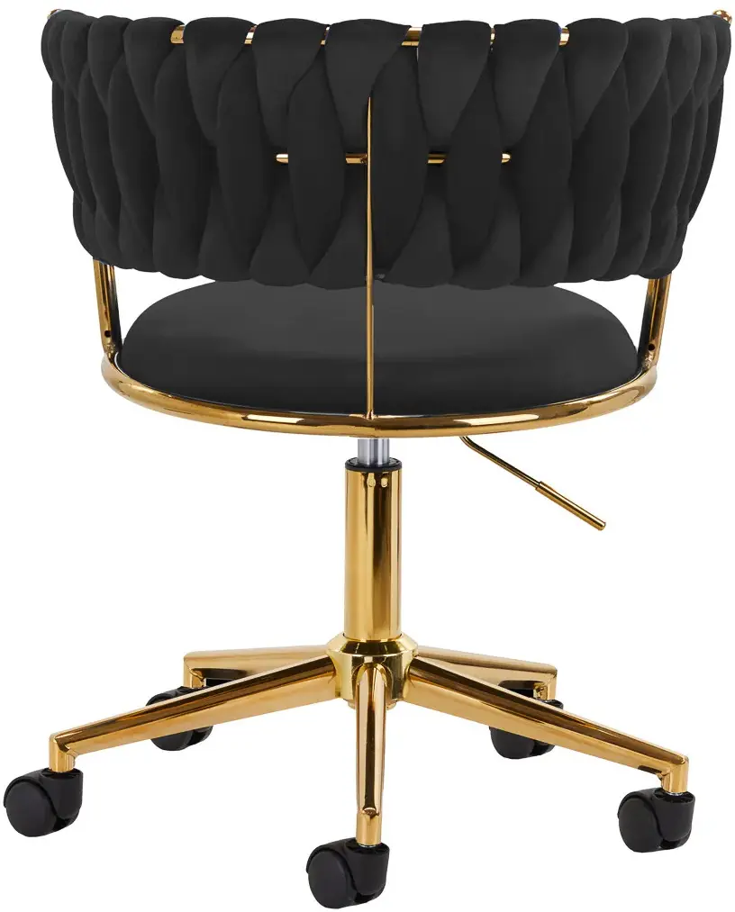 Fotoliu 4Rico QS-GW01G 148120 Velvet (Black/Gold)