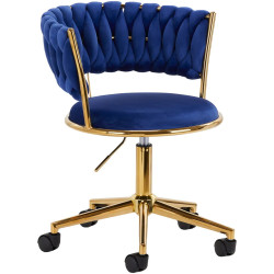 Fotoliu 4Rico QS-GW01G 148121 Velvet (Dark Blue/Gold) Thumb