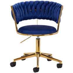 Fotoliu 4Rico QS-GW01G 148121 Velvet (Dark Blue/Gold) Thumb