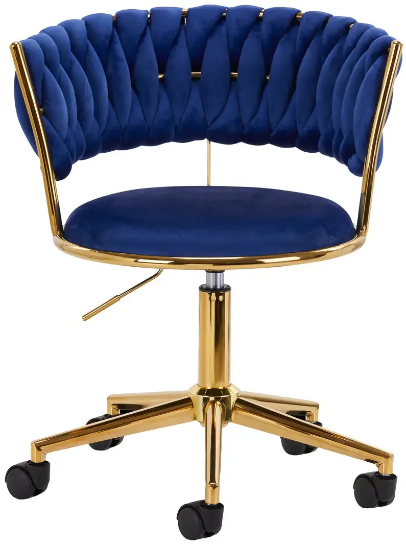 Fotoliu 4Rico QS-GW01G 148121 Velvet (Dark Blue/Gold)