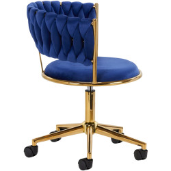 Fotoliu 4Rico QS-GW01G 148121 Velvet (Dark Blue/Gold) Thumb