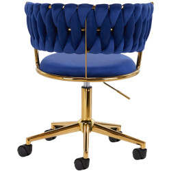 Fotoliu 4Rico QS-GW01G 148121 Velvet (Dark Blue/Gold) Thumb