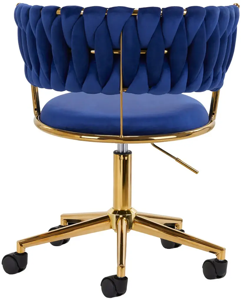 Fotoliu 4Rico QS-GW01G 148121 Velvet (Dark Blue/Gold)