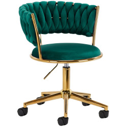 Кресло 4Rico QS-GW01G 148129 Velvet (Green/Gold) Thumb