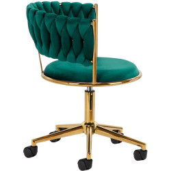 Кресло 4Rico QS-GW01G 148129 Velvet (Green/Gold) Thumb