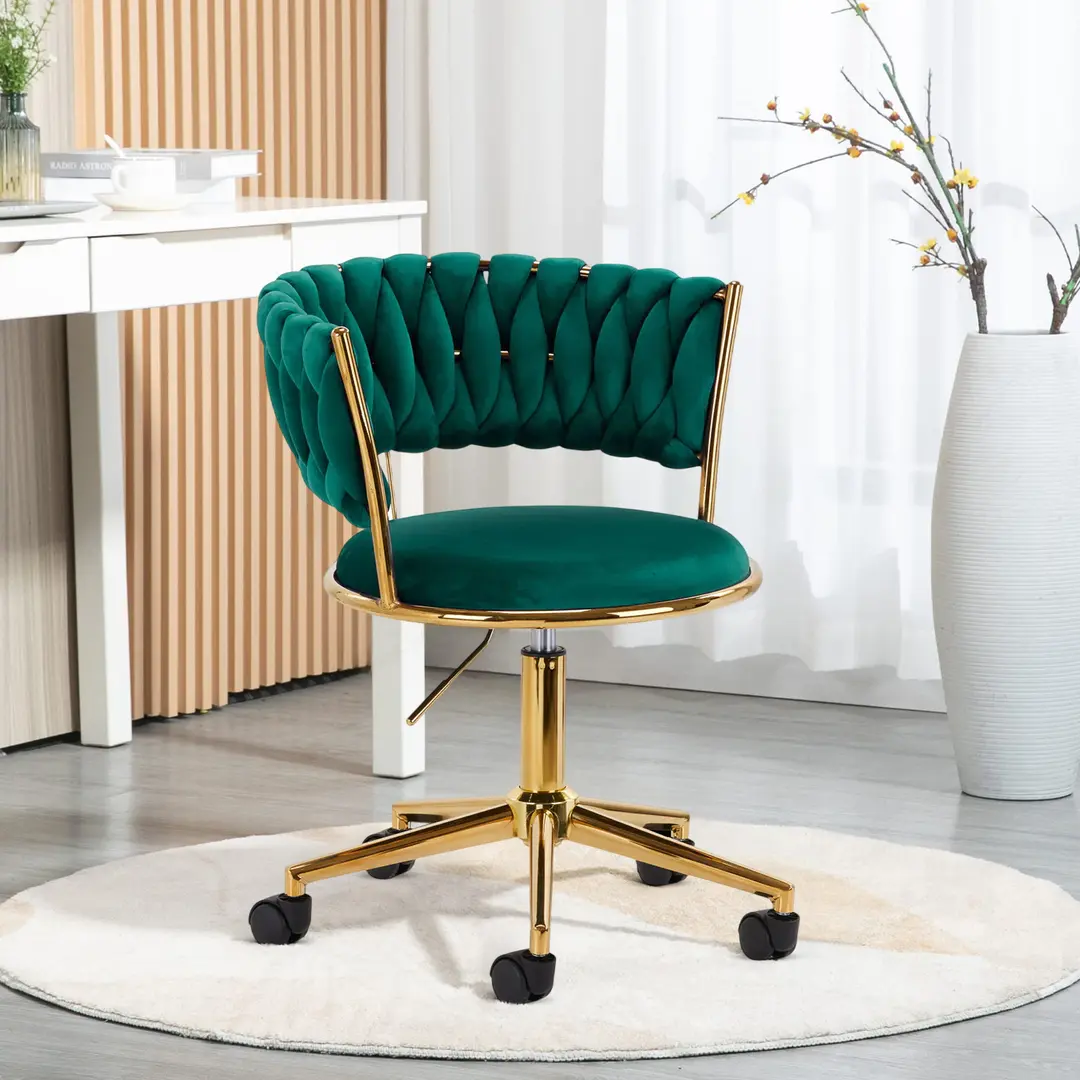 Кресло 4Rico QS-GW01G 148129 Velvet (Green/Gold)