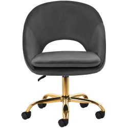 Кресло 4Rico QS-MF18G 148142 Velvet (Dark Gray/Gold) Thumb