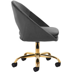 Кресло 4Rico QS-MF18G 148142 Velvet (Dark Gray/Gold) Thumb