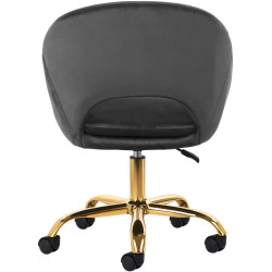 Кресло 4Rico QS-MF18G 148142 Velvet (Dark Gray/Gold) Thumb