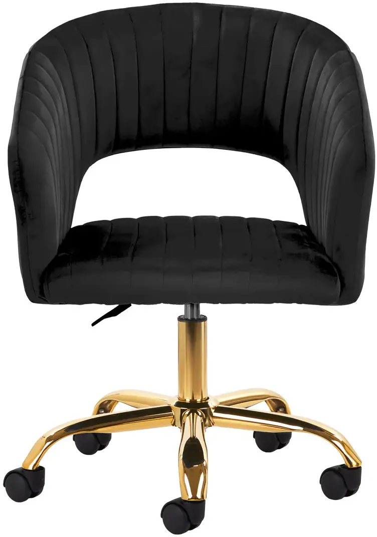 Fotoliu 4Rico QS-OF212G 148130 Velvet (Black/Gold)