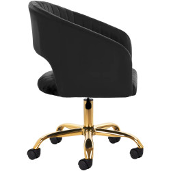 Fotoliu 4Rico QS-OF212G 148130 Velvet (Black/Gold) Thumb