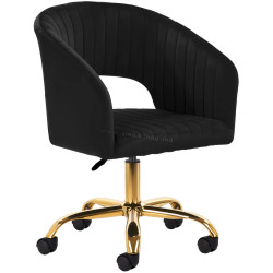Кресло 4Rico QS-OF212G 148130 Velvet (Black/Gold)