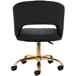 Fotoliu 4Rico QS-OF212G 148130 Velvet (Black/Gold) Thumb