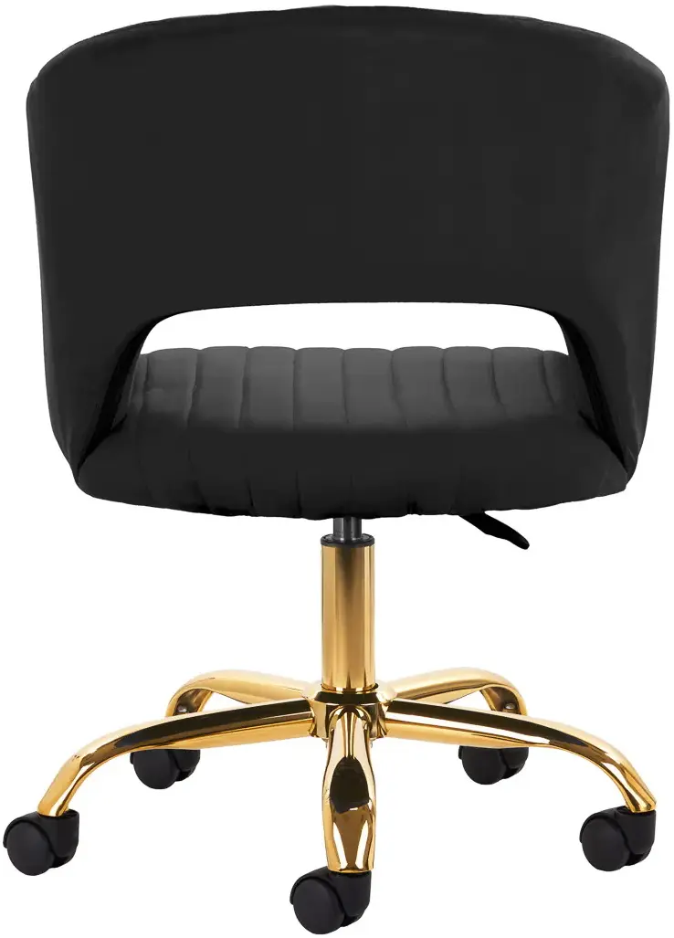 Fotoliu 4Rico QS-OF212G 148130 Velvet (Black/Gold)