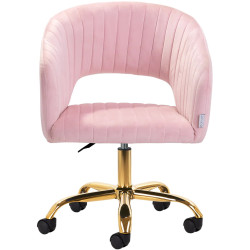 Кресло 4Rico QS-OF212G 150123 Velvet (Pink/Gold) Thumb