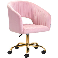 Кресло 4Rico QS-OF212G 150123 Velvet (Pink/Gold)