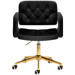 Fotoliu 4Rico QS-OF213G 148154 Velvet (Black/Gold) Thumb