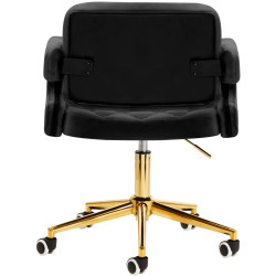 Fotoliu 4Rico QS-OF213G 148154 Velvet (Black/Gold) Thumb