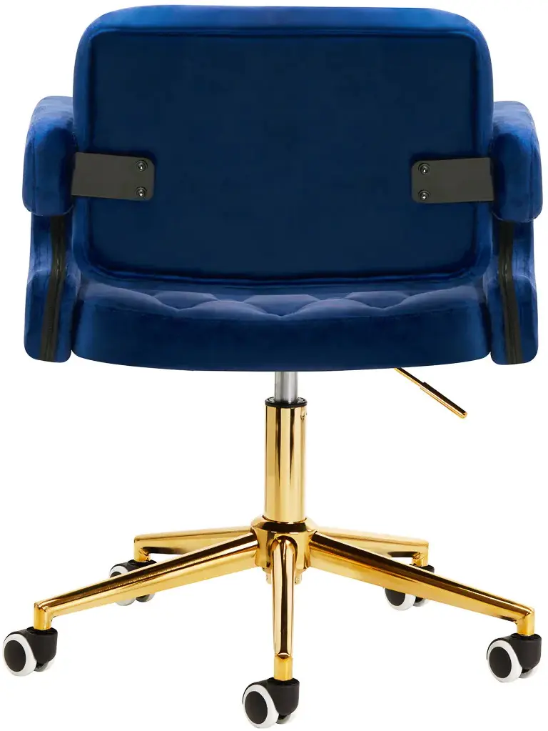 Кресло 4Rico QS-OF213G 148156 Velvet (Dark Blue/Gold)