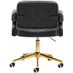 Кресло 4Rico QS-OF213G 148157 Velvet (Dark Gray/Gold) Thumb