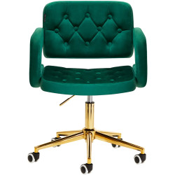 Кресло 4Rico QS-OF213G 148159 Velvet (Green/Gold) Thumb