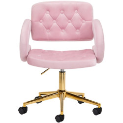 Кресло 4Rico QS-OF213G 150127 Velvet (Pink/Gold) Thumb