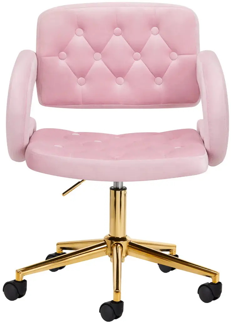 Кресло 4Rico QS-OF213G 150127 Velvet (Pink/Gold)