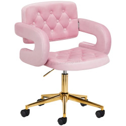 Fotoliu 4Rico QS-OF213G 150127 Velvet (Pink/Gold)