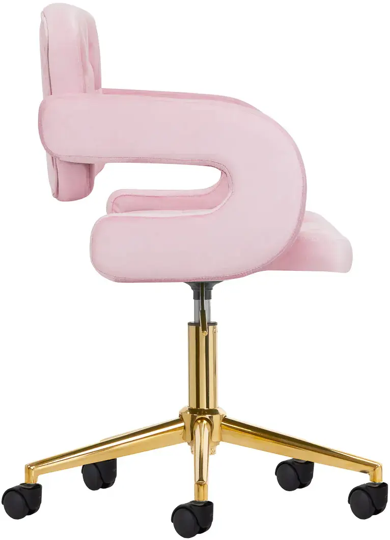 Кресло 4Rico QS-OF213G 150127 Velvet (Pink/Gold)