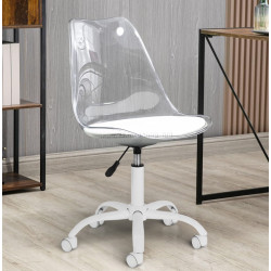 Кресло Activeshop Ghost 154170 (Transparent/White)