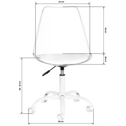 Кресло Activeshop Ghost 154170 (Transparent/White) Thumb