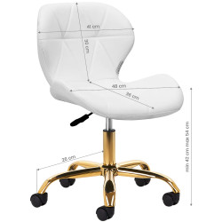 Fotoliu Activeshop QS-06G 150113 (White/Gold) Thumb