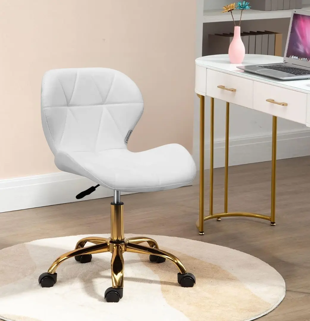 Fotoliu Activeshop QS-06G 150113 (White/Gold)