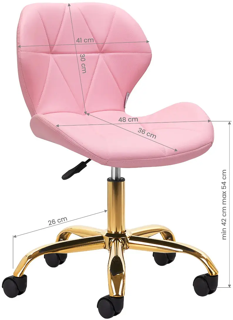 Fotoliu Activeshop QS-06G 150115 (Pink/Gold)