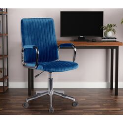 Fotoliu Akord FD-24 (Navy Blue/Chrome) Thumb