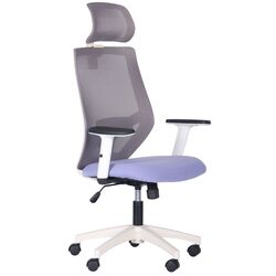 Кресло AMF Lead White HR (Lilac/Gray)